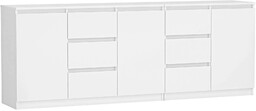 Elior Biała długa komoda 200 cm - Elga