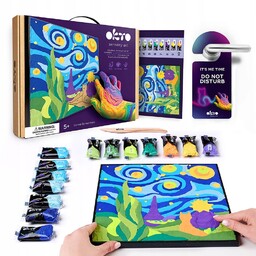 Zestaw Kreatywny Obraz Dłonią Mały Książę Nocą Artystyczny