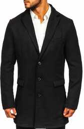 Płaszcz męski zimowy czarny Denley 1047-1