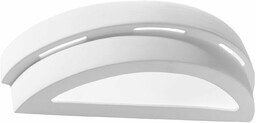 Ceramiczny kinkiet półokrągły dwustronny HELIOS biały E27
