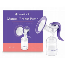 Laktator ręczny Lansinoh manualny z butelką 160 ml