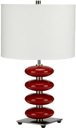 Elstead Lighting Lampa stołowa Onyx Red designerska oprawa