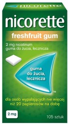 Nicorette FreshFruit 2mg - 105 sztuk