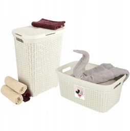 Kosz z pokrywą 60L + pojemnik 45L Curver