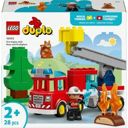 * Lego Duplo Wóz strażacki z wężem