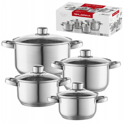 Zestaw garnków Florina Polpo 8 cz. elementów Indukcja