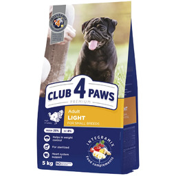 Club4Paws Premium Light S Indyk 5kg sucha karma