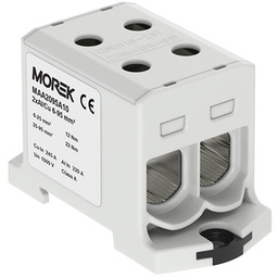 Złączka szynowa 6-95mm2 szara 4 otwor AL/CU 1000V