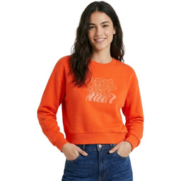 Bluza damska Desigual Uniforme pomarańczowa -XS
