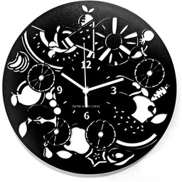 Instant Karma Clocks Zegar ścienny Owoce Cytrusy 30