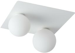 Modernistyczny plafon ARGON 33275 Sigma kwadratowy biały