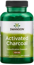 SWANSON Activated Charcoal 520mg 120caps