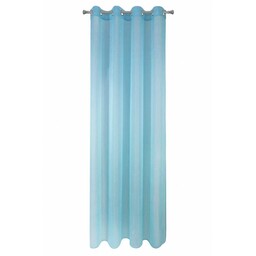 Eurofirany Firana 140x250 Rebecca niebieska o strukturze drobnego