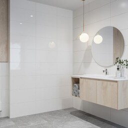 Płytka ścienna BIANCA white glossy 25x40 #241 gat.