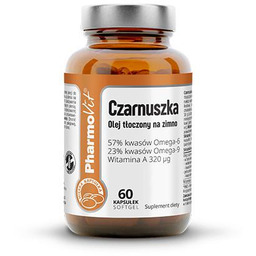 PHARMOVIT Czarnuszka olej tłoczony na zimno, 60kaps.