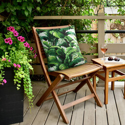 Eurofirany Poszewka dekoracyjna 45x45 Garden 6 zielona liście