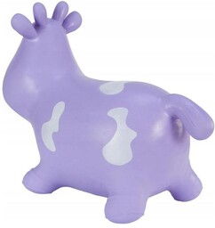 Tootiny Hoppimals Skoczek Krówka Fioletowa z Pompka