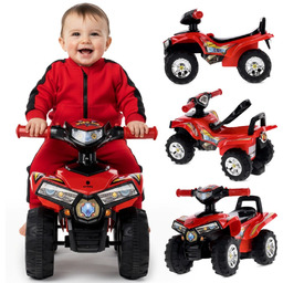 Jeździk dla dziecka na roczek Quad czerwony