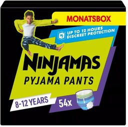 PAMPERS NINJAMAS Pieluchomajtki na noc dla chłopców 8-12
