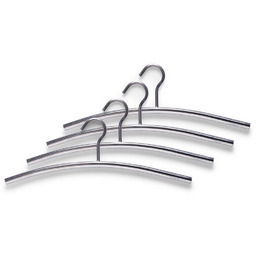ZELLER Wieszaki na ubrania - stal nierdzewna, 4