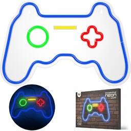 Neon Led gamepad game pad do gry lampka
