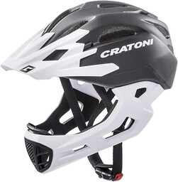 Cratoni C-maniac kask rowerowy, czarny/biały, matowy L-XL