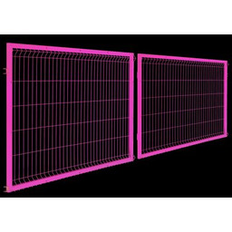 Brama dwuskrzydłowa 3D 4 m