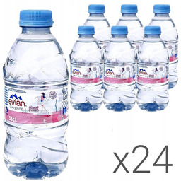 EVIAN WODA MINERALNA 0,33 L (330 ml) x