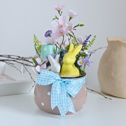 Pakamera Wielkanocny stroik z zającem