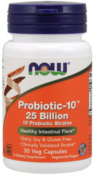 NOW Probiotic-10 25 Billion 10 Probiotic Strains 30vegcaps