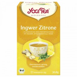 Organiczna herbata z imbirem i cytryną Yogi Tea,