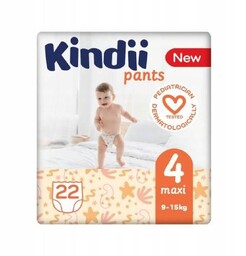 KINDII Pants Maxi Pieluchomajtki rozmiar 4, 9-15 kg,