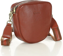 Torba skórzana na dwa zamki crossbody camera bag