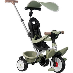 Smoby - Zielony trójkołowy rowerek dla niemowląt Baby