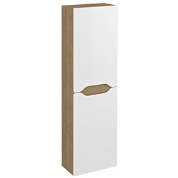 WAVE szafka wysoka 40x140x20cm, biała/dąb cuneo WA250-3025 ZIMOWA