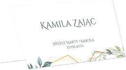 Winietki personalizowane składane z listkami - 15 szt.