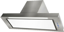 TOFLESZ Okap podszafkowy 90cm LUMINO inox, biała szyba