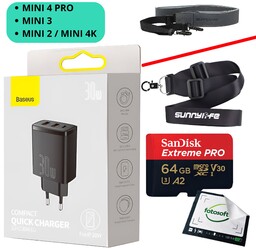 Drone Starter Pack - zestaw z kartą 64GB,