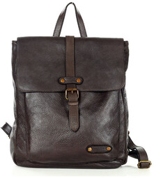 MARCO MAZZINI Miejski plecak skórzany w stylu old