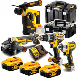 Zestaw 4 Narzędzi DeWalt DCK422P3T Walizki 3x Akumulator