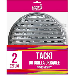 Anna Zaradna Tacki do grilla okrągłe 2szt