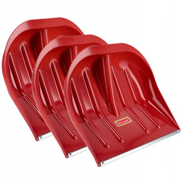 Szufla do śniegu bez trzonka, czerwona, 3 szt.