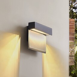 Lindby Lampa LED z numerem domu Antal, antracyt,