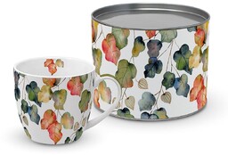 DUŻY KUBEK PORCELANOWY Jesienne Liście - 450 ml