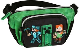 Minecraft Chłopięca nerka/saszetka na pas, zapinana na zamek