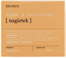 Sylveco, Krem do twarzy z betuliną, nagietek, 50ml