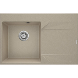 DEANTE ZQJ 711P Zlew evora piaskowy granit prawy