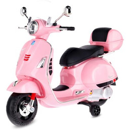 SUN BABY Motorek elektryczny Vespa Jasnoróżowy