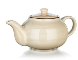 Banquet Ceramiczny czajnik PALAS, 1 l, kremowy, beżowy