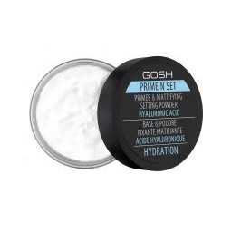Gosh, fiksująco-matujący puder/baza 3w1 z kwasem hialuronowym, 7g
